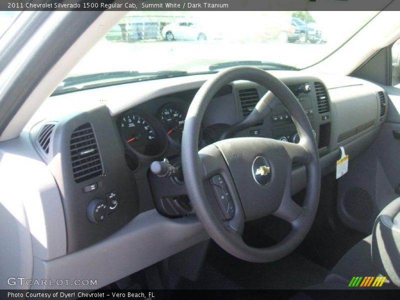 Summit White / Dark Titanium 2011 Chevrolet Silverado 1500 Regular Cab