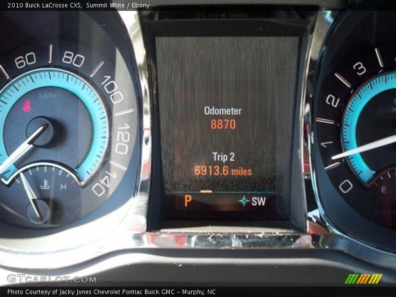Summit White / Ebony 2010 Buick LaCrosse CXS