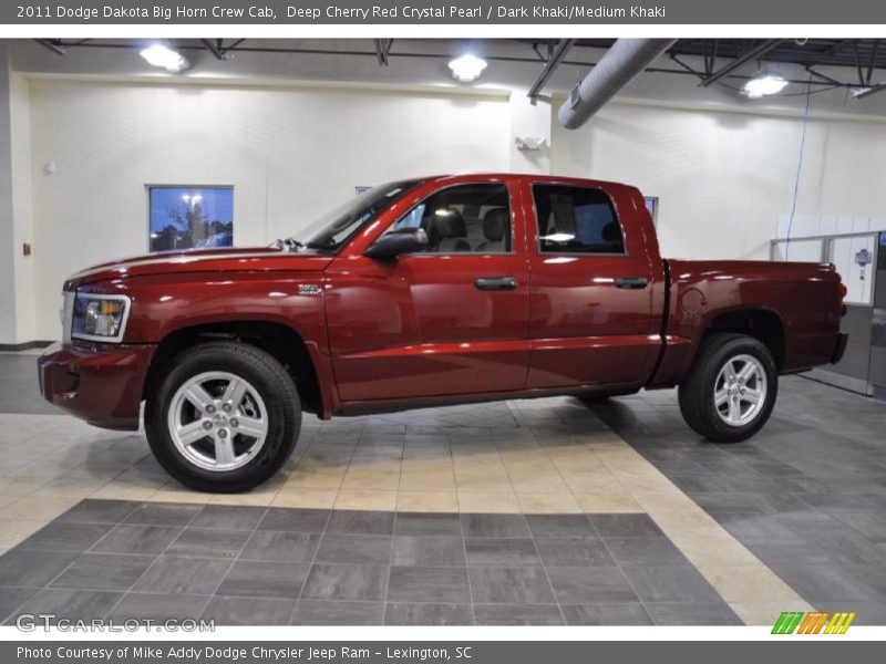 Deep Cherry Red Crystal Pearl / Dark Khaki/Medium Khaki 2011 Dodge Dakota Big Horn Crew Cab