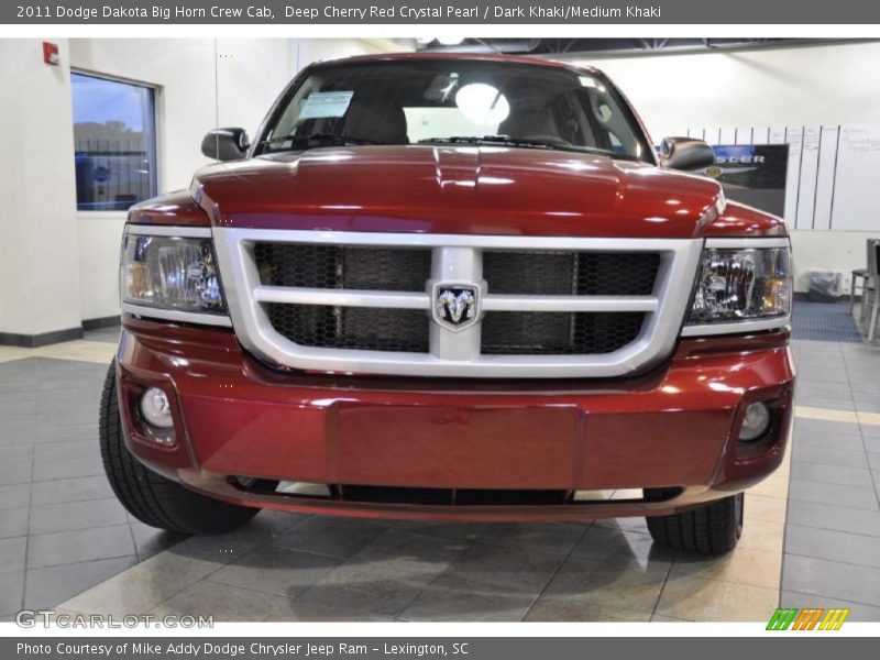 Deep Cherry Red Crystal Pearl / Dark Khaki/Medium Khaki 2011 Dodge Dakota Big Horn Crew Cab