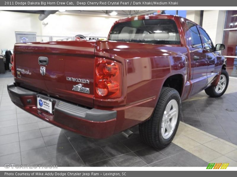 Deep Cherry Red Crystal Pearl / Dark Khaki/Medium Khaki 2011 Dodge Dakota Big Horn Crew Cab