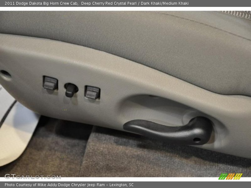 Deep Cherry Red Crystal Pearl / Dark Khaki/Medium Khaki 2011 Dodge Dakota Big Horn Crew Cab