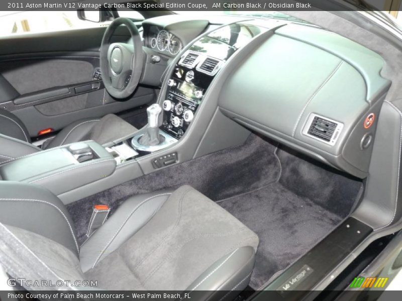 Dashboard of 2011 V12 Vantage Carbon Black Special Edition Coupe