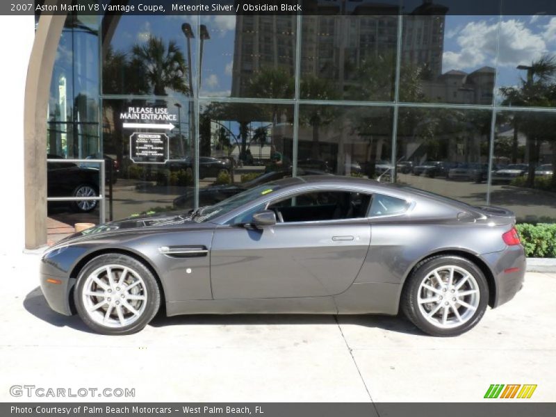Meteorite Silver / Obsidian Black 2007 Aston Martin V8 Vantage Coupe