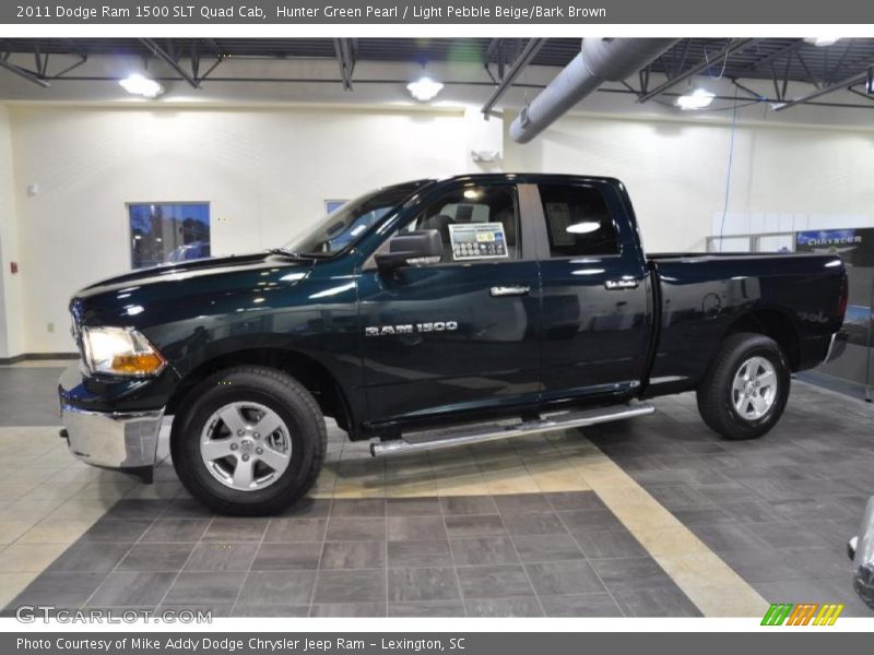 Hunter Green Pearl / Light Pebble Beige/Bark Brown 2011 Dodge Ram 1500 SLT Quad Cab