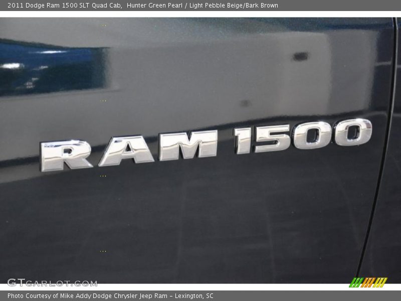 Hunter Green Pearl / Light Pebble Beige/Bark Brown 2011 Dodge Ram 1500 SLT Quad Cab