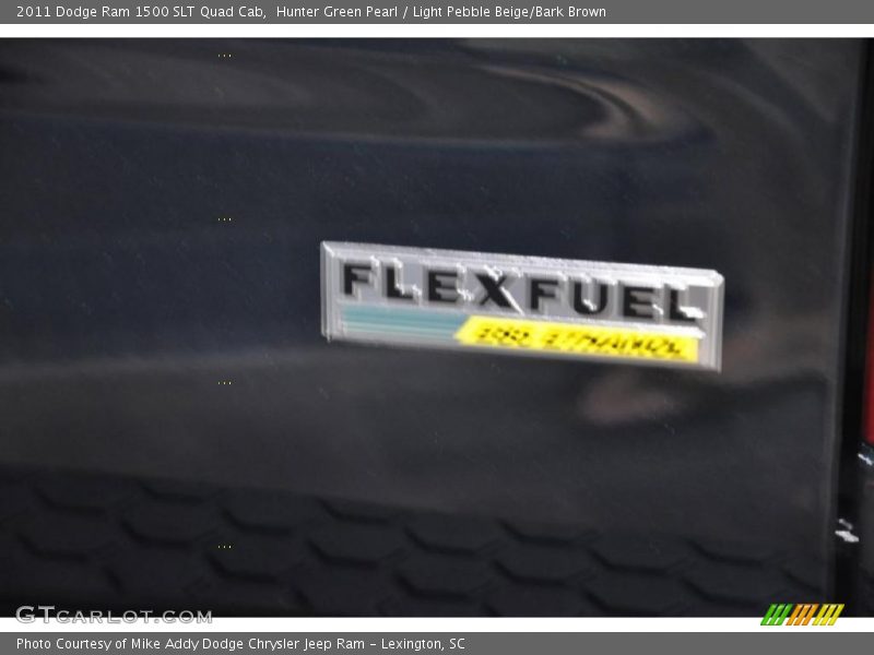 Hunter Green Pearl / Light Pebble Beige/Bark Brown 2011 Dodge Ram 1500 SLT Quad Cab