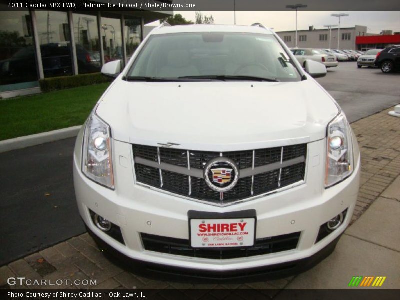 Platinum Ice Tricoat / Shale/Brownstone 2011 Cadillac SRX FWD