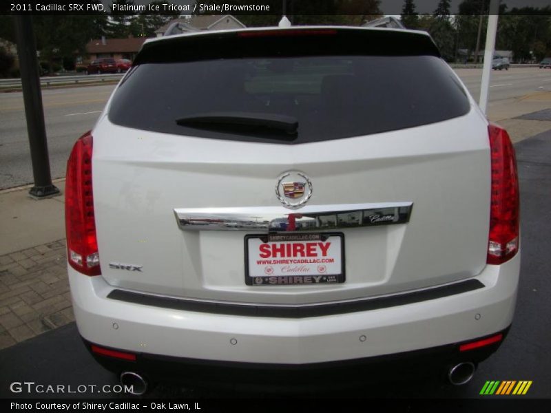 Platinum Ice Tricoat / Shale/Brownstone 2011 Cadillac SRX FWD