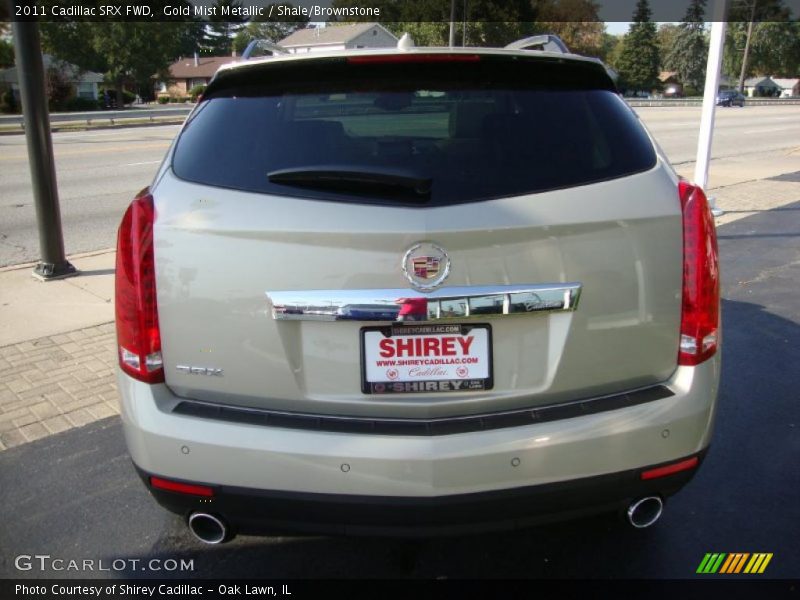 Gold Mist Metallic / Shale/Brownstone 2011 Cadillac SRX FWD