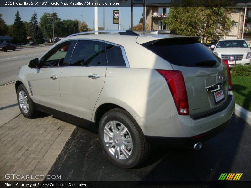 Gold Mist Metallic / Shale/Brownstone 2011 Cadillac SRX FWD