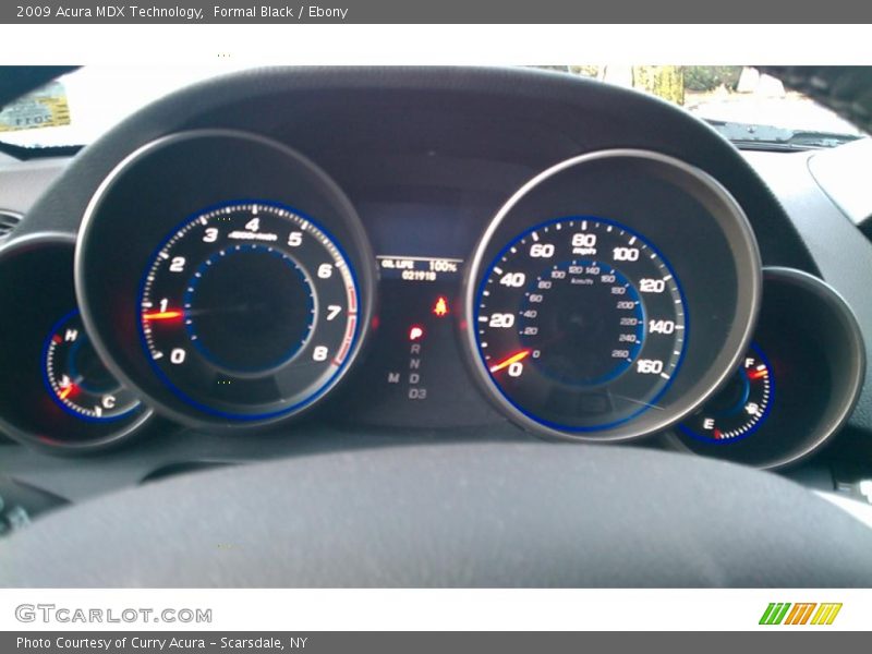 2009 MDX Technology Technology Gauges
