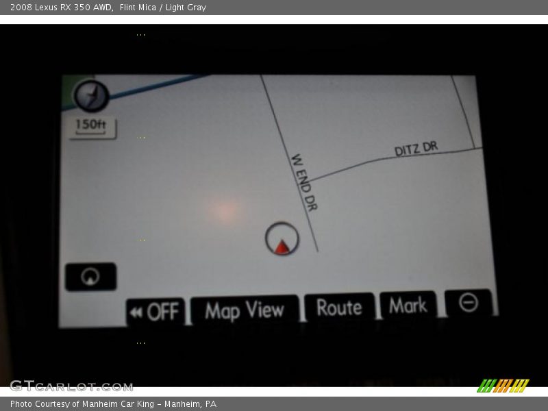 Flint Mica / Light Gray 2008 Lexus RX 350 AWD