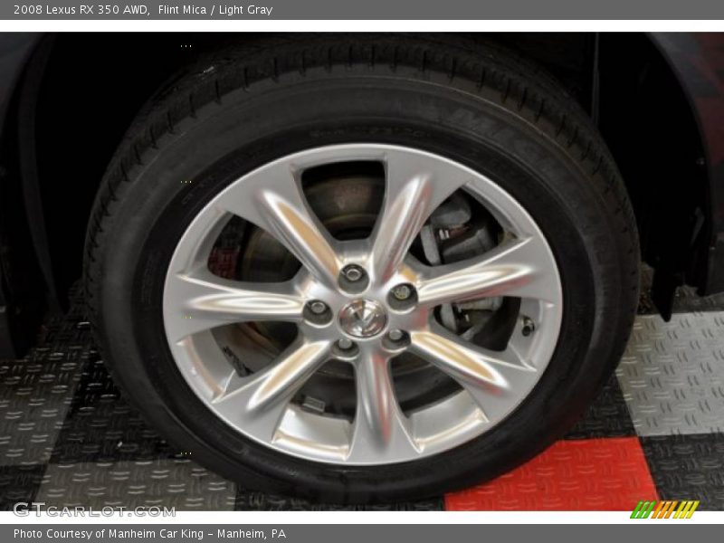 Flint Mica / Light Gray 2008 Lexus RX 350 AWD
