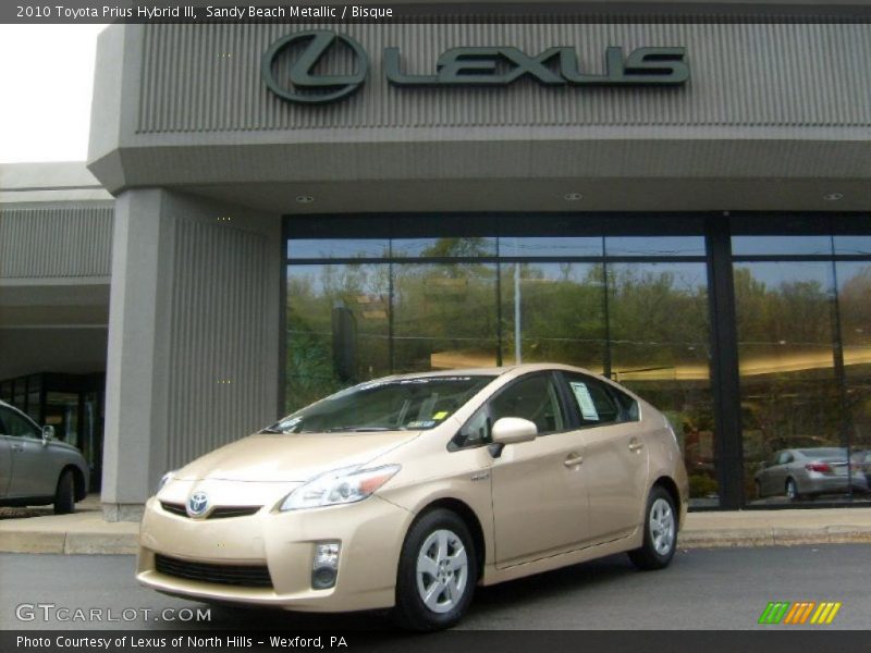Sandy Beach Metallic / Bisque 2010 Toyota Prius Hybrid III