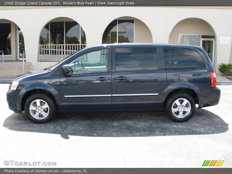 Modern Blue Pearl / Dark Slate/Light Shale 2008 Dodge Grand Caravan SXT