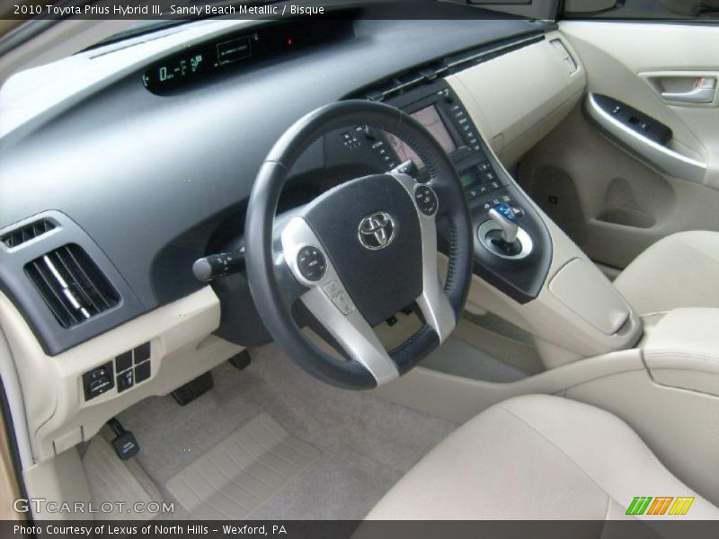 Sandy Beach Metallic / Bisque 2010 Toyota Prius Hybrid III