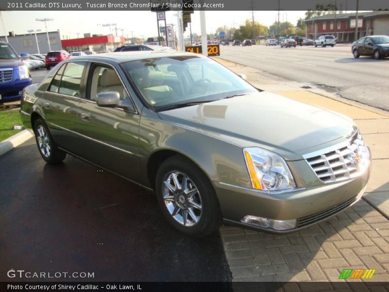 Tuscan Bronze ChromFlair / Shale/Cocoa Accents 2011 Cadillac DTS Luxury