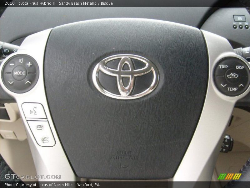 Sandy Beach Metallic / Bisque 2010 Toyota Prius Hybrid III