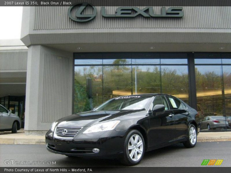 Black Onyx / Black 2007 Lexus ES 350