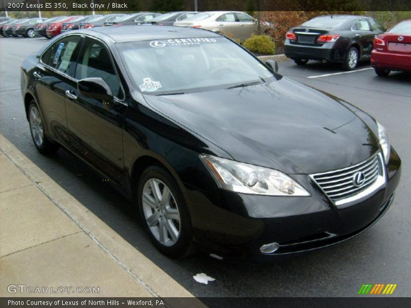 Black Onyx / Black 2007 Lexus ES 350