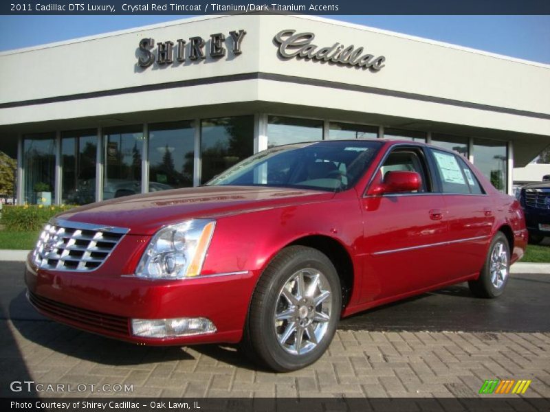 Crystal Red Tintcoat / Titanium/Dark Titanium Accents 2011 Cadillac DTS Luxury