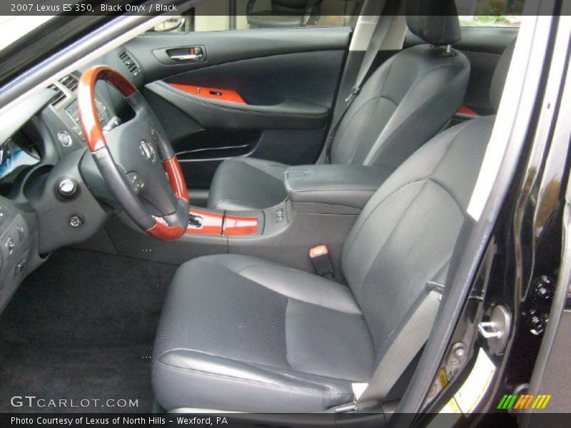 Black Onyx / Black 2007 Lexus ES 350
