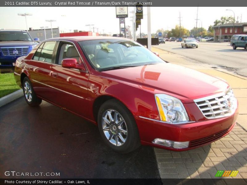 Crystal Red Tintcoat / Titanium/Dark Titanium Accents 2011 Cadillac DTS Luxury