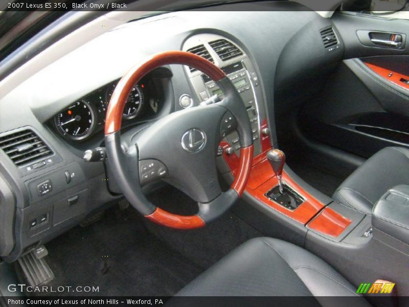 Black Onyx / Black 2007 Lexus ES 350