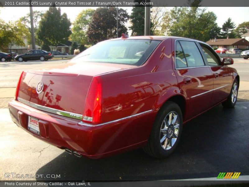 Crystal Red Tintcoat / Titanium/Dark Titanium Accents 2011 Cadillac DTS Luxury