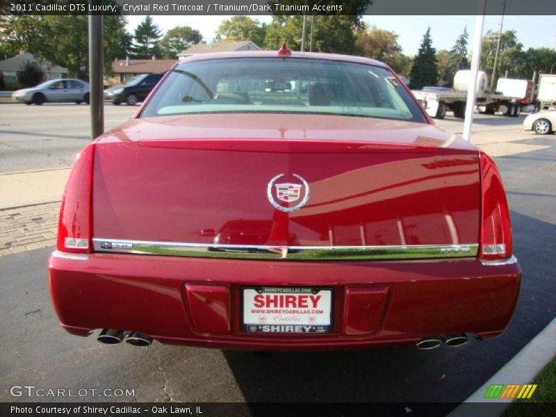 Crystal Red Tintcoat / Titanium/Dark Titanium Accents 2011 Cadillac DTS Luxury