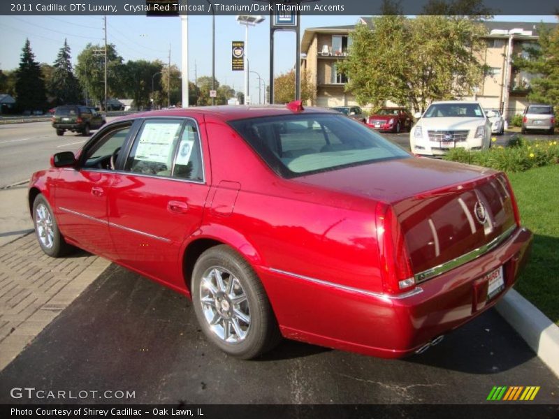 Crystal Red Tintcoat / Titanium/Dark Titanium Accents 2011 Cadillac DTS Luxury