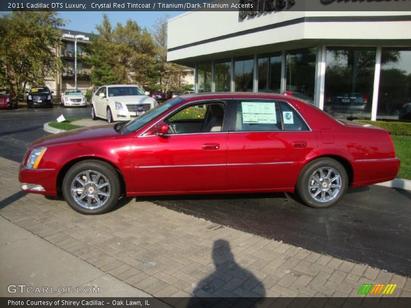 Crystal Red Tintcoat / Titanium/Dark Titanium Accents 2011 Cadillac DTS Luxury