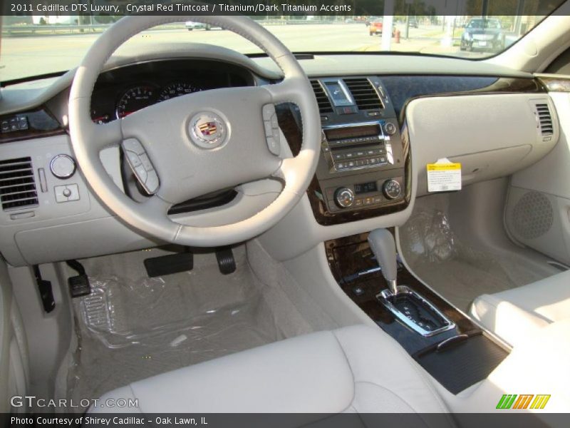 Crystal Red Tintcoat / Titanium/Dark Titanium Accents 2011 Cadillac DTS Luxury