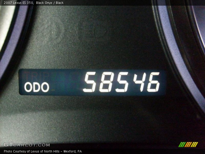 Black Onyx / Black 2007 Lexus ES 350