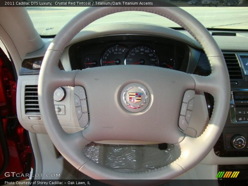 Crystal Red Tintcoat / Titanium/Dark Titanium Accents 2011 Cadillac DTS Luxury