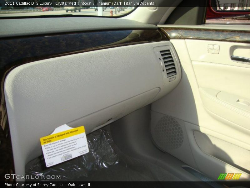 Crystal Red Tintcoat / Titanium/Dark Titanium Accents 2011 Cadillac DTS Luxury