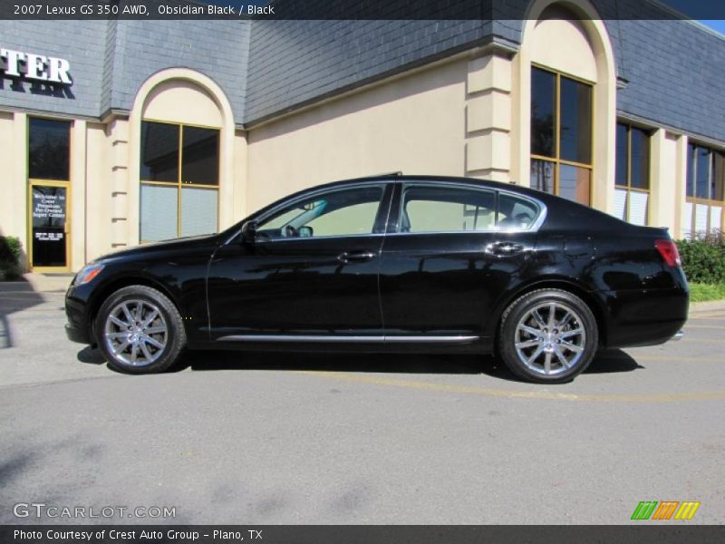 Obsidian Black / Black 2007 Lexus GS 350 AWD