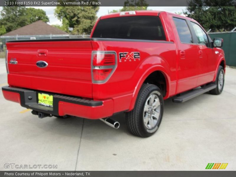 Vermillion Red / Black 2010 Ford F150 FX2 SuperCrew