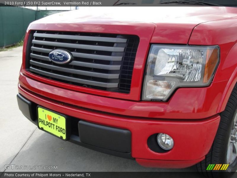 Vermillion Red / Black 2010 Ford F150 FX2 SuperCrew