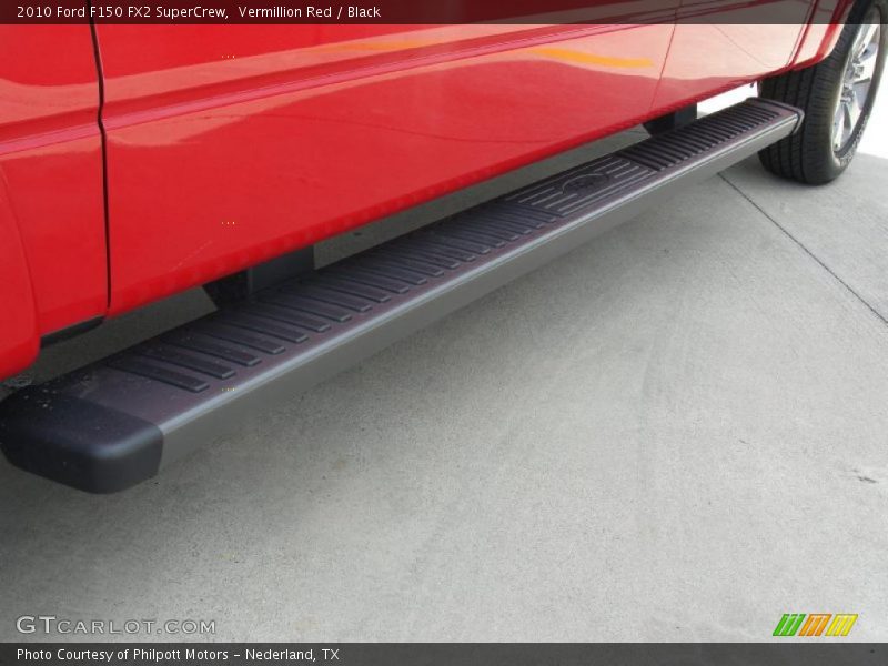 Vermillion Red / Black 2010 Ford F150 FX2 SuperCrew