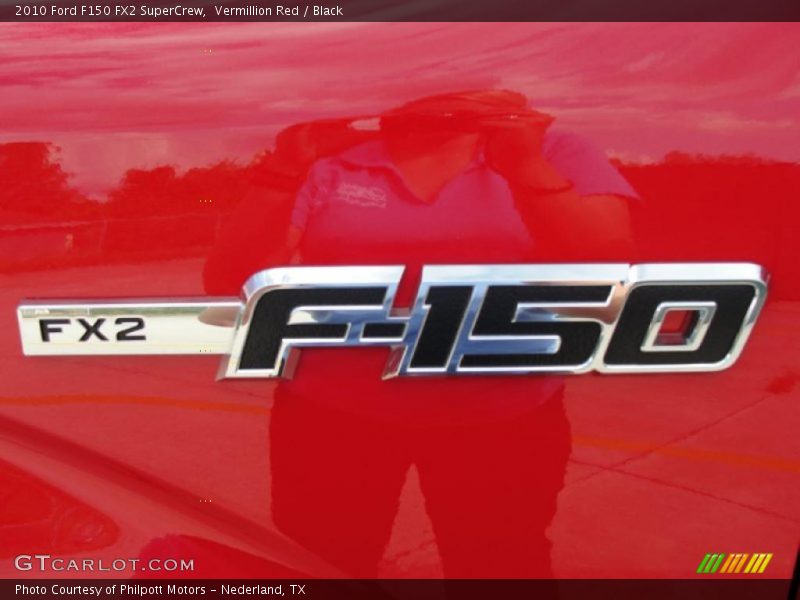 Vermillion Red / Black 2010 Ford F150 FX2 SuperCrew