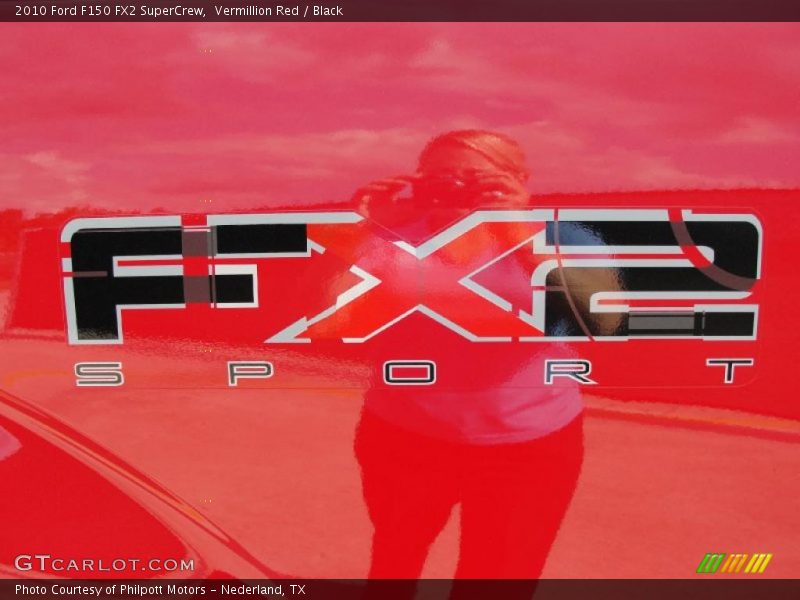 Vermillion Red / Black 2010 Ford F150 FX2 SuperCrew
