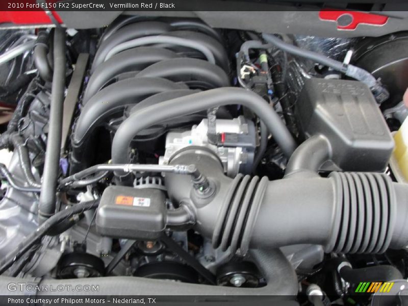 Vermillion Red / Black 2010 Ford F150 FX2 SuperCrew