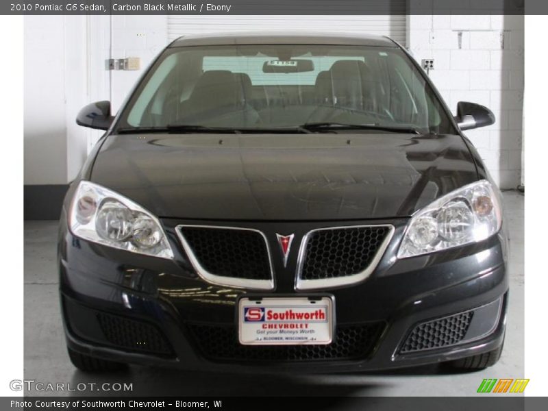 Carbon Black Metallic / Ebony 2010 Pontiac G6 Sedan