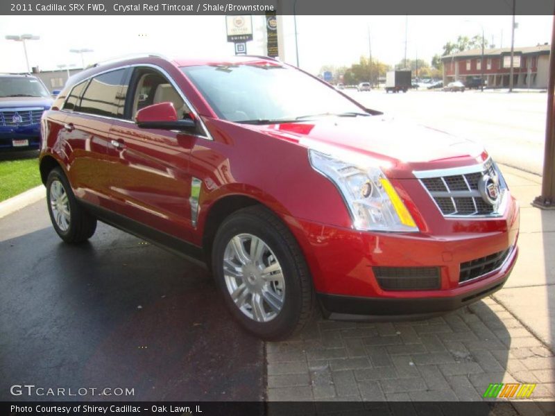 Crystal Red Tintcoat / Shale/Brownstone 2011 Cadillac SRX FWD