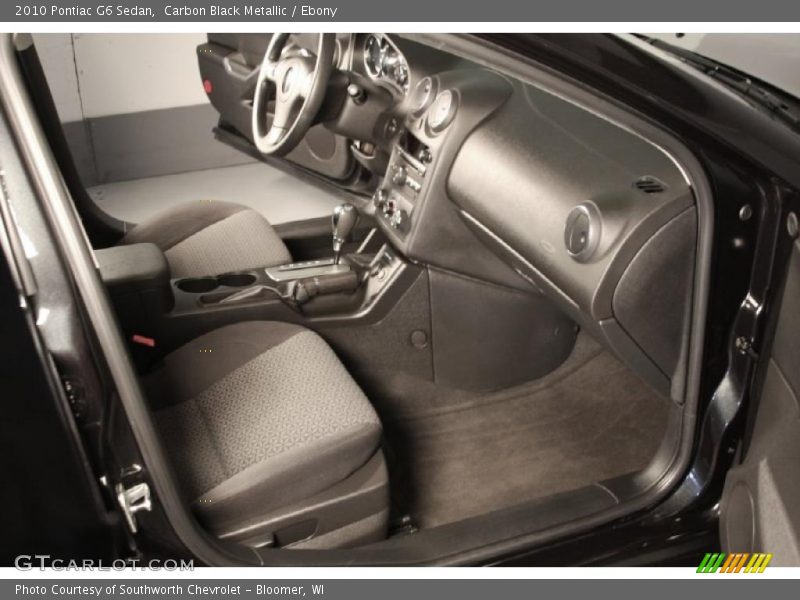 Carbon Black Metallic / Ebony 2010 Pontiac G6 Sedan