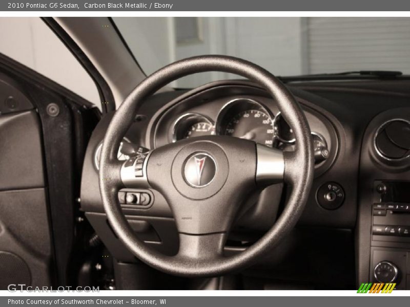 Carbon Black Metallic / Ebony 2010 Pontiac G6 Sedan