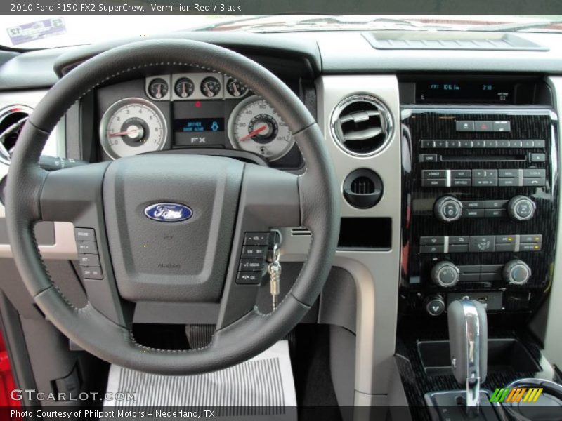 Vermillion Red / Black 2010 Ford F150 FX2 SuperCrew