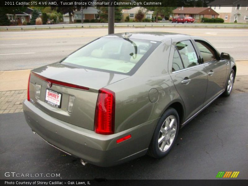 Tuscan Bronze ChromaFlair / Cashmere/Dark Cashmere 2011 Cadillac STS 4 V6 AWD